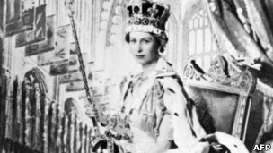 The Queen shortly after her coronation