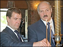 Медвєдєв і Лукашенка