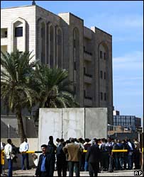 Baskının düzenlendiği bakanlık binası