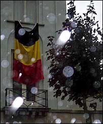 Flag out in Brussels