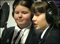 Young reporters at Sheffield Springs Academy.