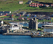 Aerial picture of Scalloway