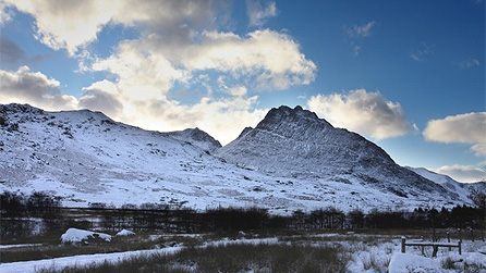 Tryfan mountain in the Ogwen valley by Eric Scadding