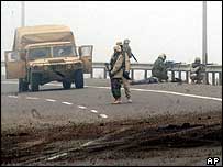 Američtí vojáci ve městě Samarrá