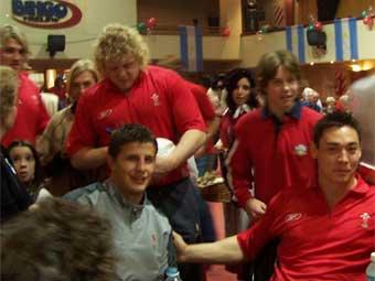 Cyfarfod y chwaraewyr