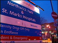 Hospital de Londres onde os seis homens estão internados