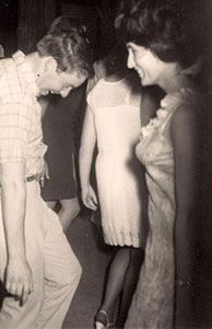 Roy and Elaine Noble dancing on their honeymoon