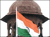 लाल क़िले पर तिरंगा