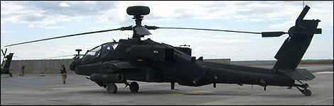 Apache helicopter