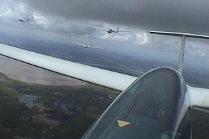 Jon Meyer, from Gloucester, is a glider pilot and he thinks it's great fun ...
