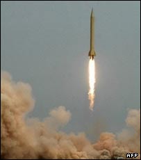 Míssil Shahab-3, lançado em novembro de 2006