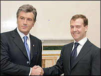 Ющенко і Медвєдєв