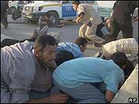 پليس بغداد هنگام وقوع تيراندازی متقابل 