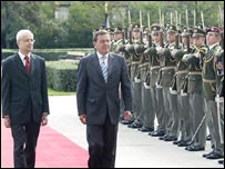 Vladimír Špidla a Gerhard Schröder