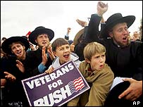 Cử tri đón chào Bush