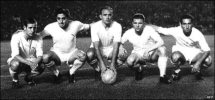 Kopa, Rial, Di Stefano, Puskas y Gento, el quinteto liderado por la
