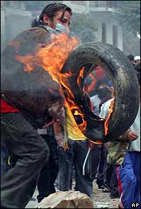 Protestos em Sucre
