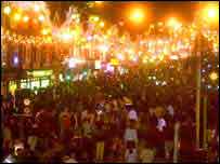 Diwali lights in Leicester