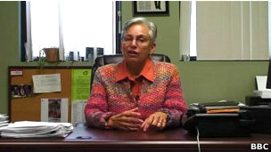 Regina Rogoff no seu consultório em Austin, Texas