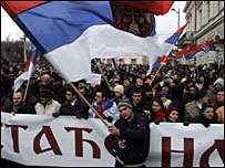 Protestë në Beograd