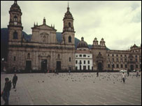 Praça em Bogotá