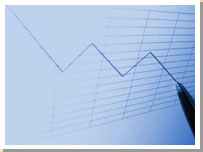 Illustration of a graph showing falling sales.