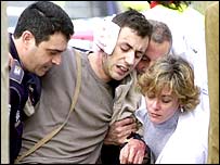 Madrid'deki saldırılarda yaralanan bir kişi