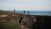 Some of the cast of Third Star on the cliffs overlooking the beautiful Barafundle Bay