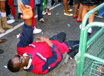 Carnival goer enjoying the vibes