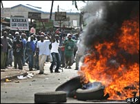 ناآرامی در حومه نایروبی