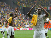 Jogadores de Gana se despedem do Mundial