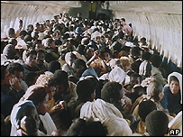 V letech 1984 - 1991 přišlo do Izraele 35,000 etiopských Židů