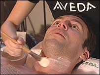 Man being made beautiful