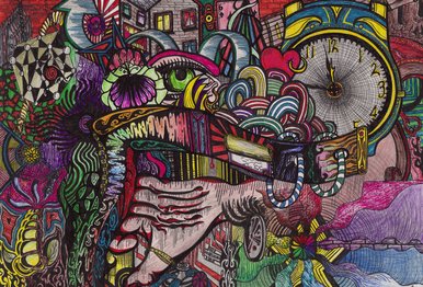 One eye on the clock