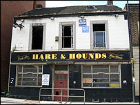 Derelict pub, Sheffield