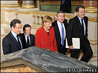 پرودی، براون، مرکل، باروسو و سارکوزی