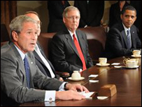 Ông Bush gặp lãnh đạo trong Quốc hội