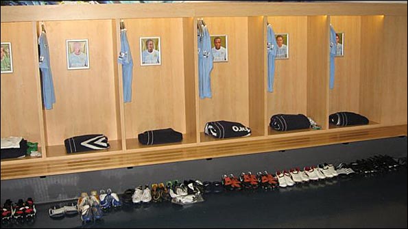The Man City dressing room