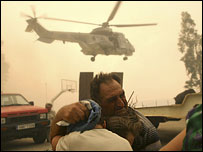 Yunanistan'da yangın (arşiv)