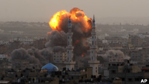 هجوم جديد على غزة