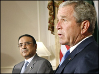 زرداری اور بش