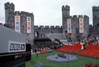 Y castell ar ddiwrnod yr arwisgiad