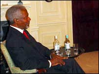 Kofi Annan em entrevista à BBC