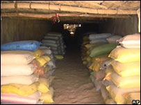 Haxixe apreendido em Kandahar. Foto: AP