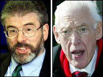 Gerry Adams ve Ian Paisley