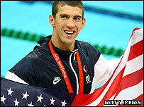 مایکل فلپس شناگر آمریکایی