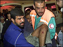  गज़ा में हमला