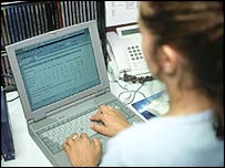 Usuária de computador