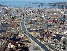 Poblaciones enteras fueron arrasadas por la fuerza del agua