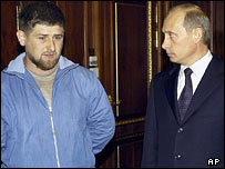 Рамзан Кадиров та президент Путін